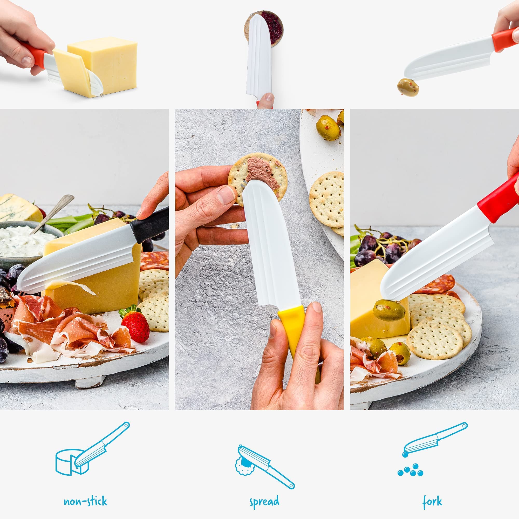 Dreamfarm Knibble Lite Cheese Knife Forks Nibbles