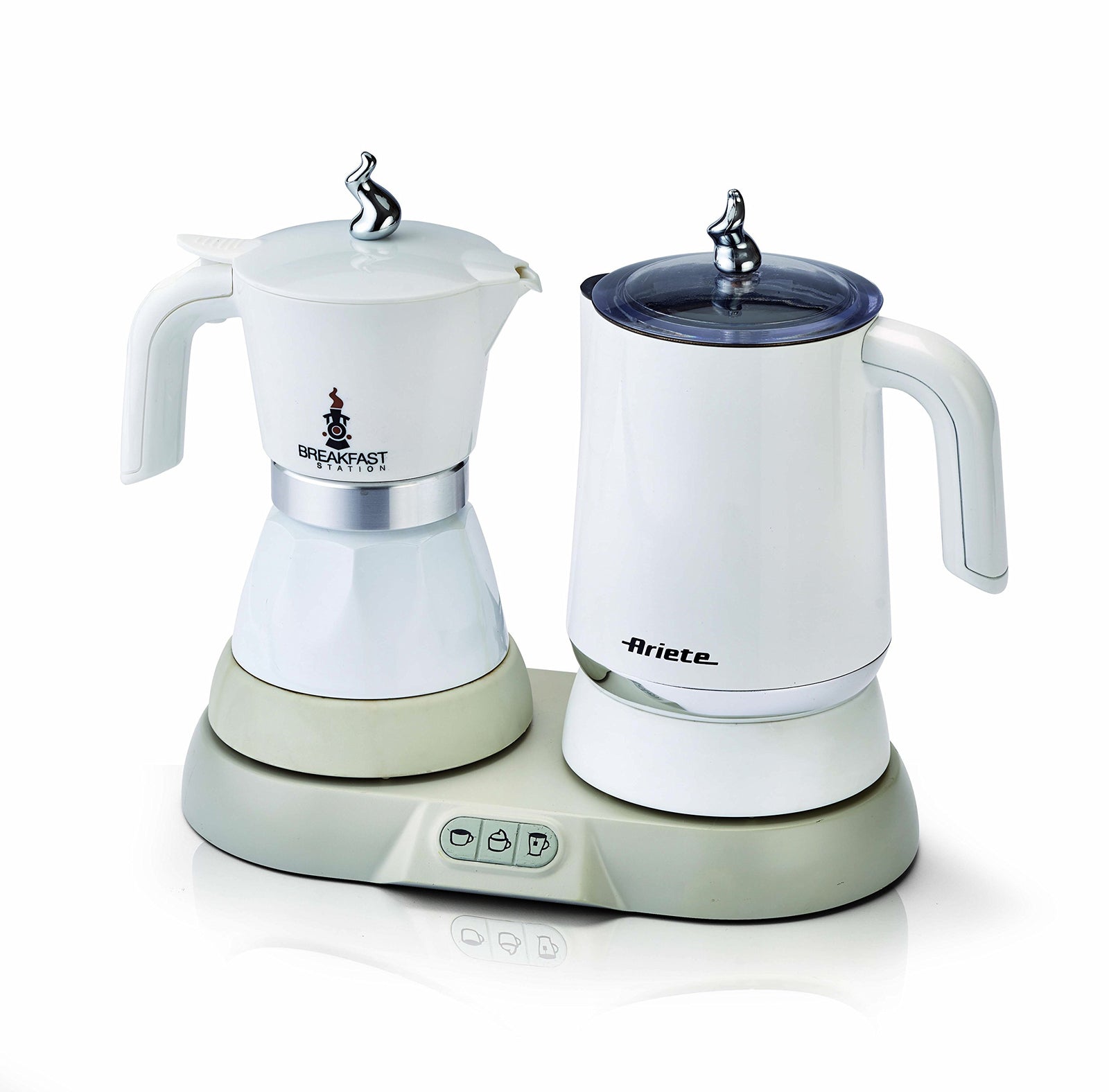 Ariete 1344 Breakfast Station – 3-in-1: Moka Pot, Kettle & Milk Frother