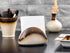 Fathy Mahmoud Office Set 6 Pieces Porcelain Hazelnut Desk Accessories