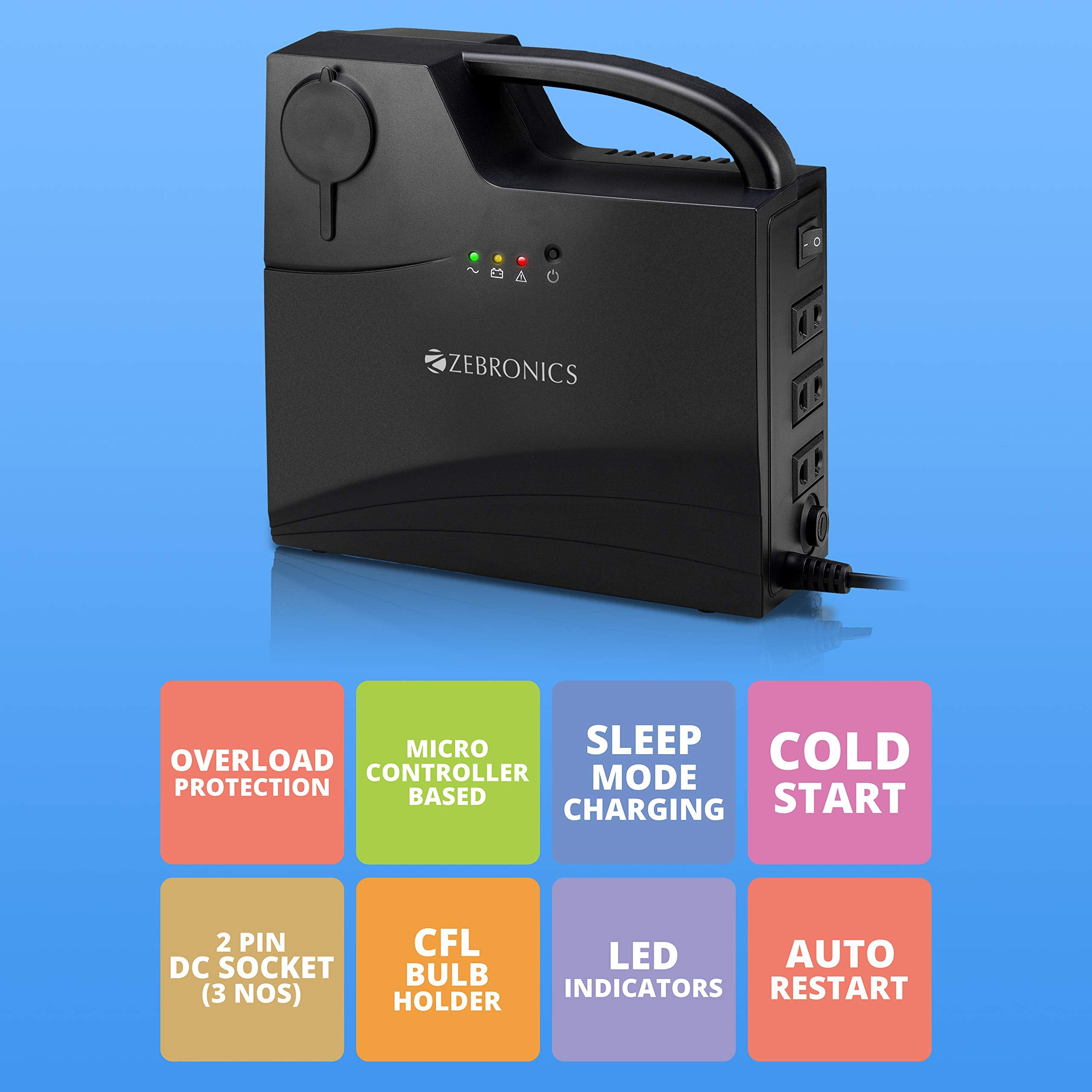 Zebronics Smart Electricity Energy Saver with LED Indicators – Power Consumption Optimizer – Safqqa Egypt