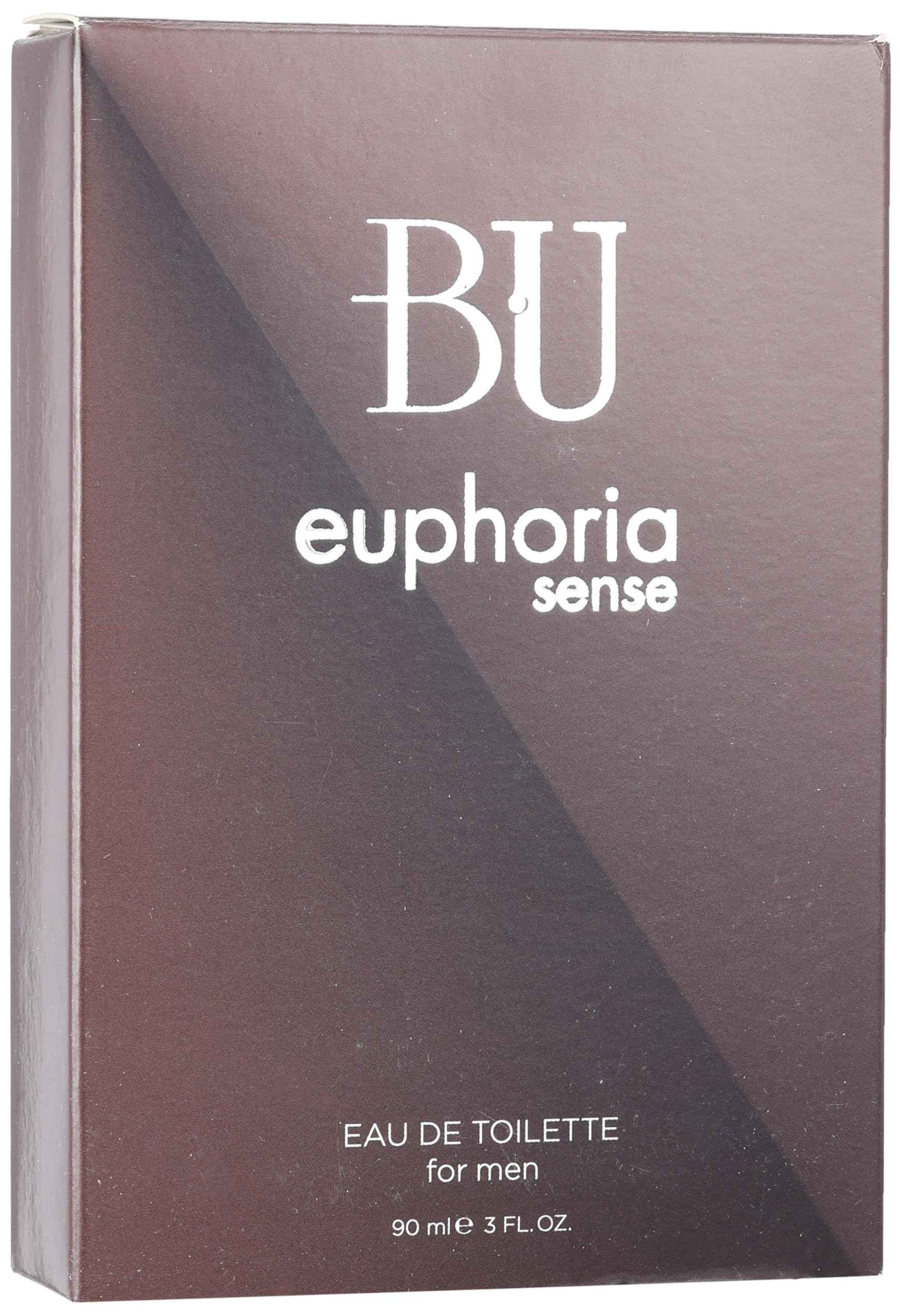 BU Euphoria Sense for Men, Eau De Toilette - 90 ml - Safqqa Egypt