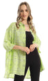 Ravin 97210 Patterned Lime Loose Shirt With Elbow Sleeves