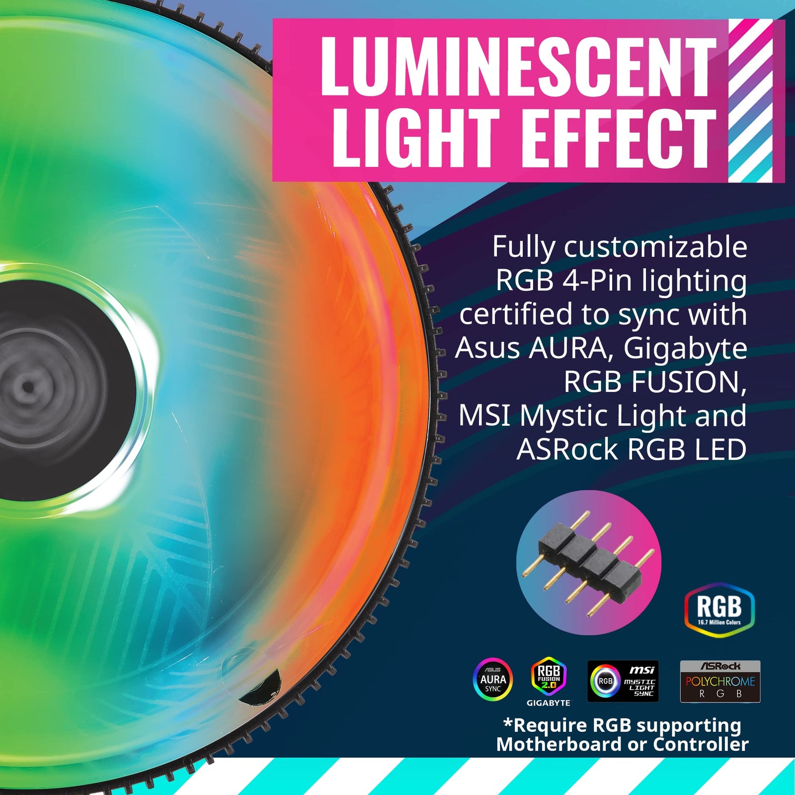 مبرد المعالج كولر ماستر i71C RGB هو حل تبريد مدمج وفعّال مصمم خصيصًا لمعالجات إنتل. يتميز بزعانف ألومنيوم سوداء مؤكسدة وقاعدة من النحاس لتوفير تبديد ممتاز للحرارة وأداء موثوق