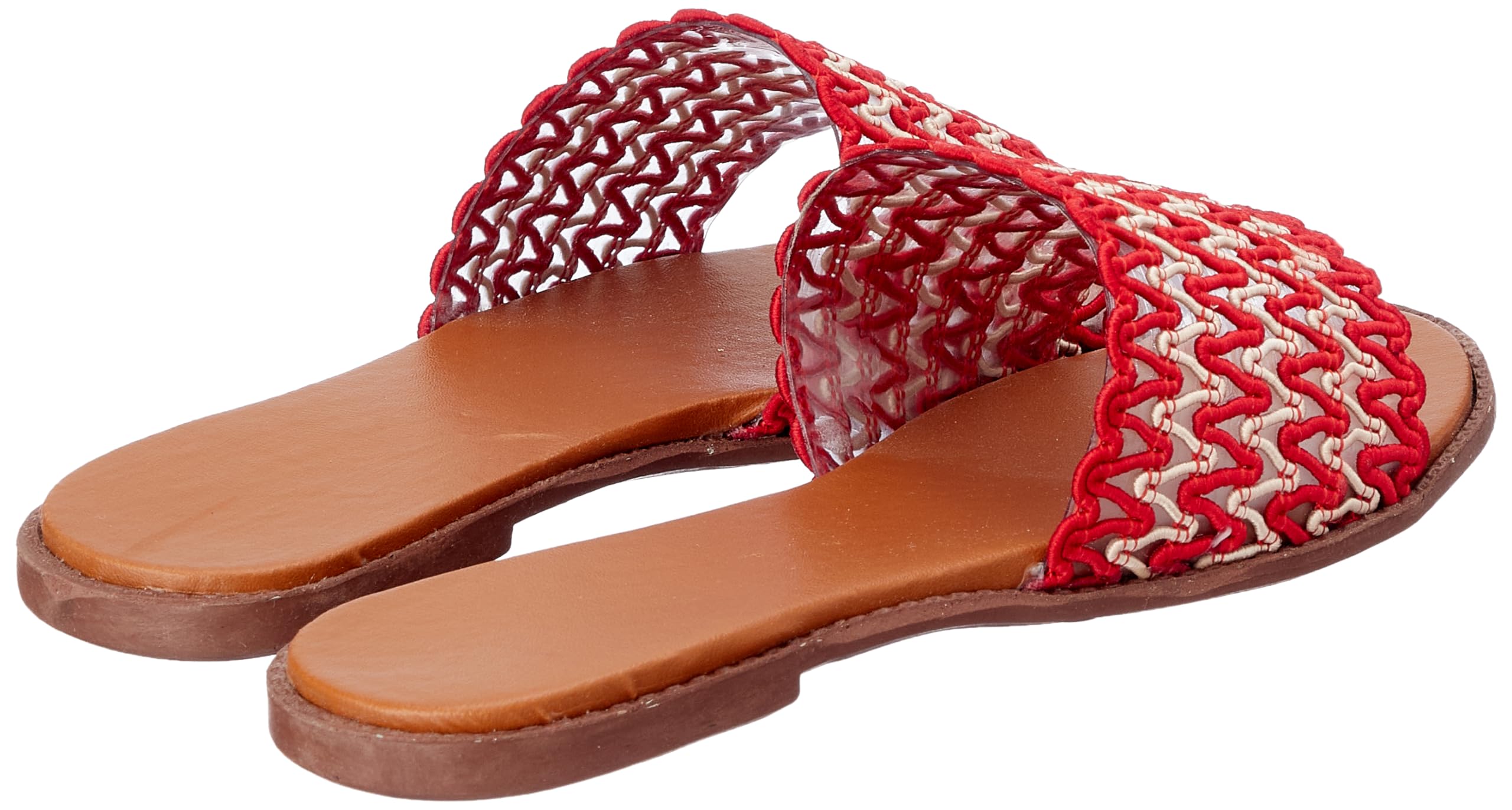 sway 1 c.m slippers,cotton lace fabric strap, - Safqqa Egypt