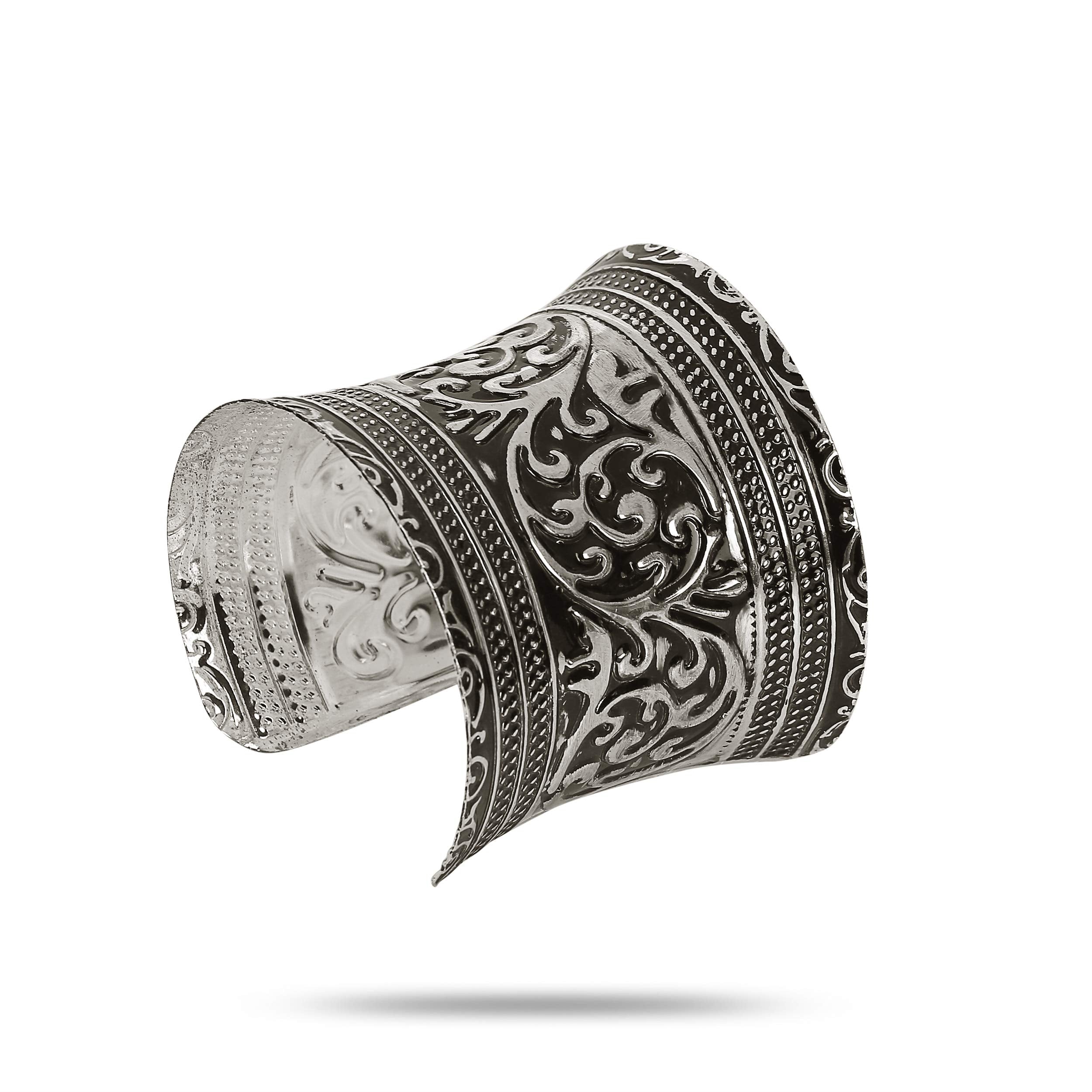 YouBella Oxidised Cuff Bracelet – Stylish for Women and Girls
