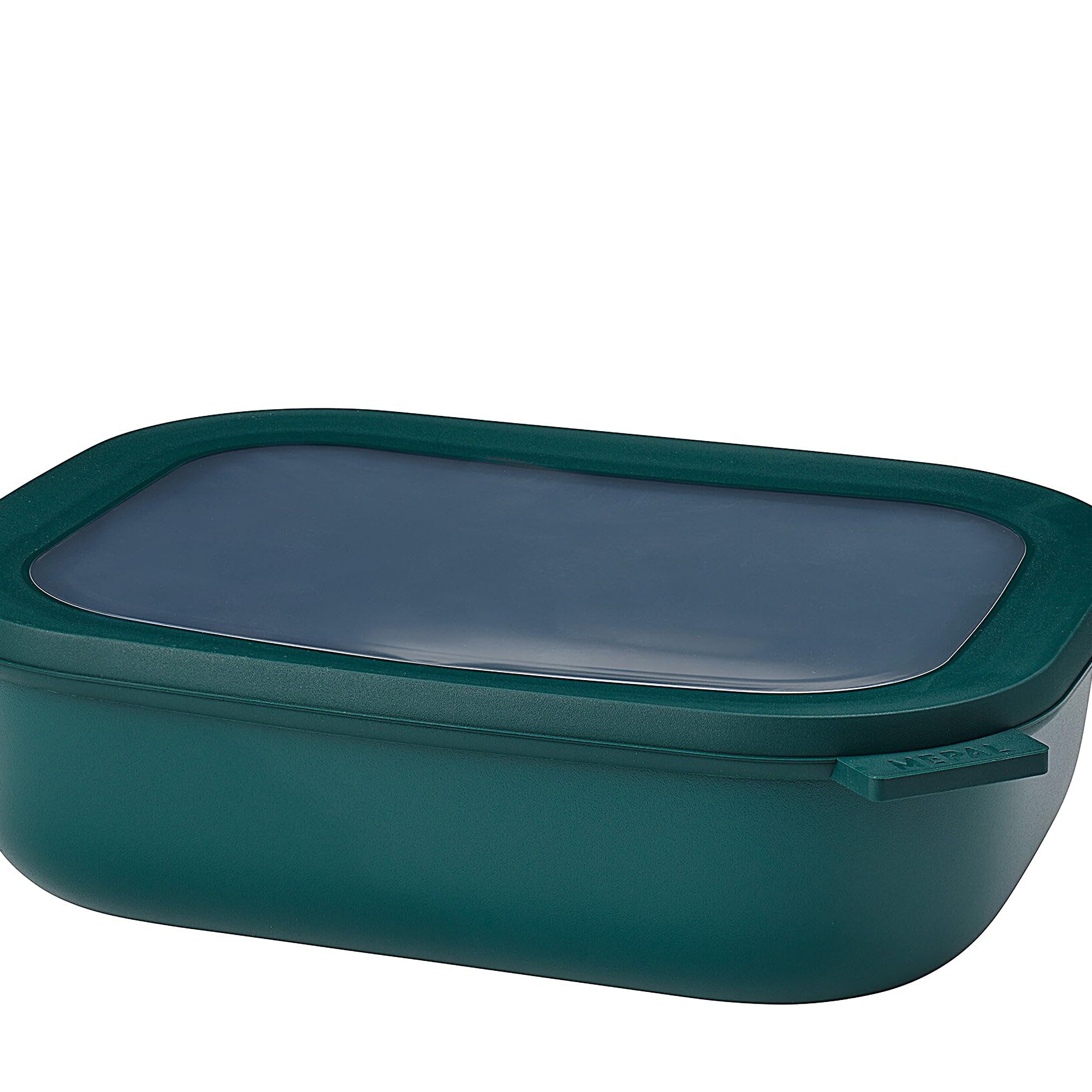 وعاء متعدد الاستخدامات من Mepal موديل Cirqula مستطيل الشكل بسعة 2000 مل / 68 أونصة هو الحل المثالي للتخزين والتقديم في المطبخ. غطاء محكم ومضاد للتسرب للحفاظ على نضارة الطعام