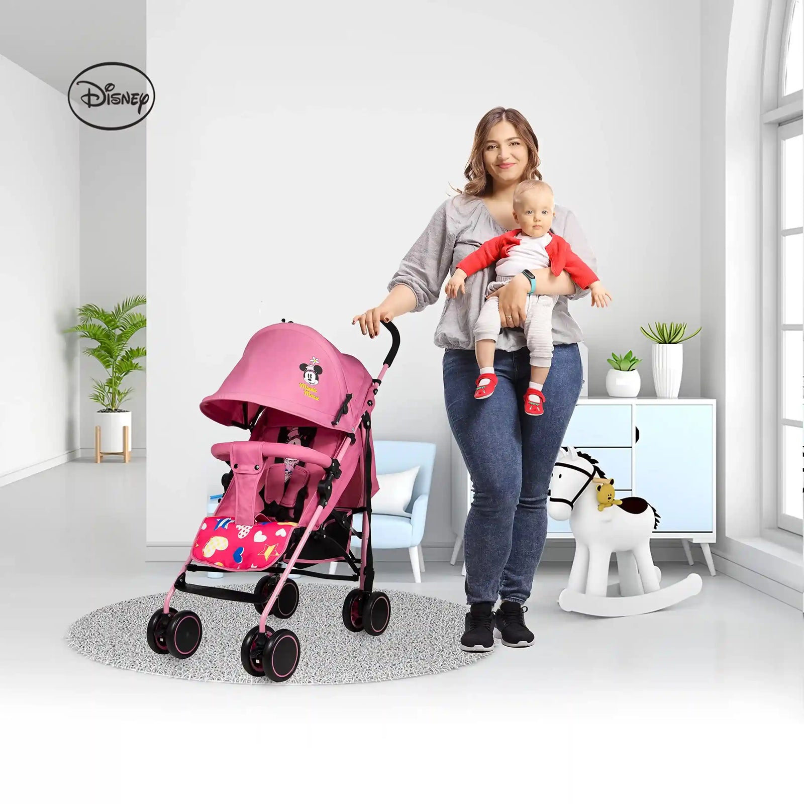 Disney Minnie Mouse Lightweight Adventure Stroller – 0-36 Months (Damage box)