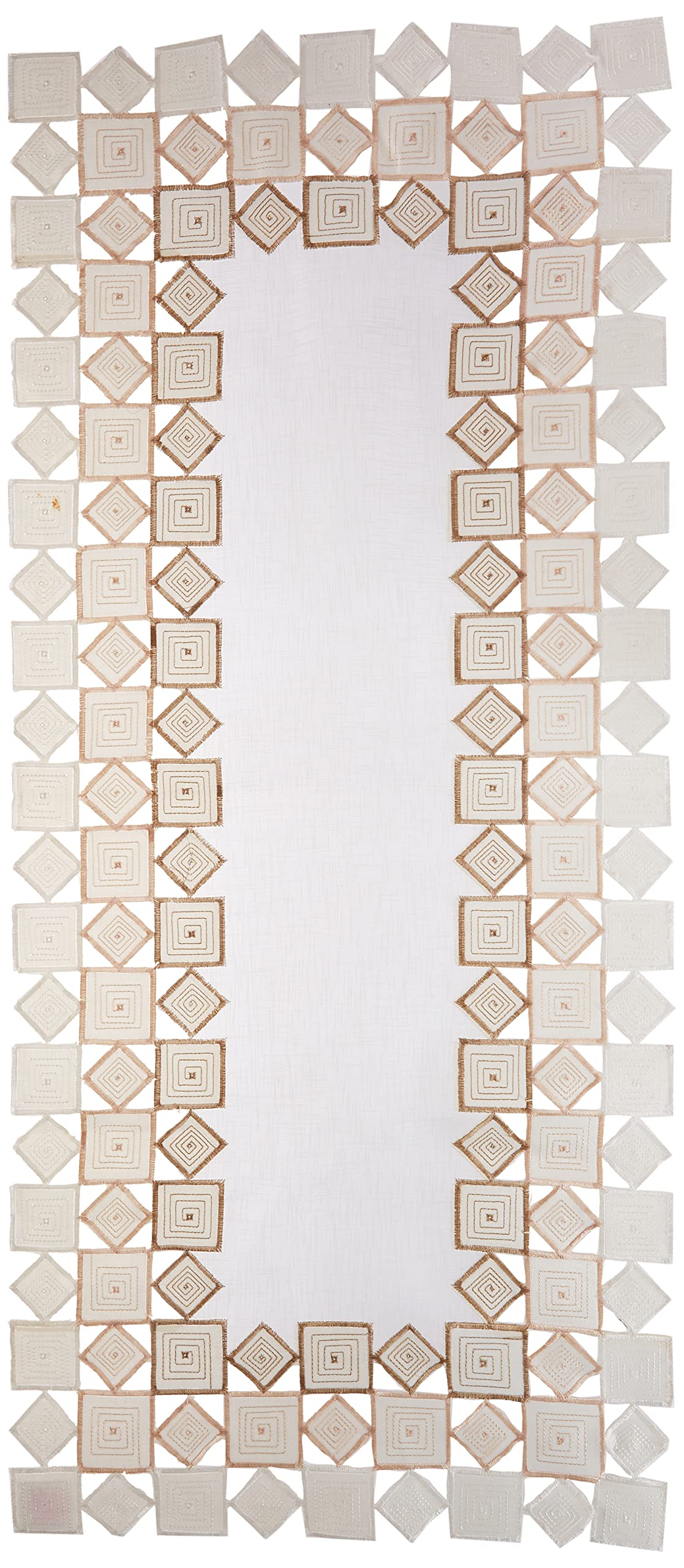 فايوليت لينين مفرش طاولة مزخرف مطرز من سيفيل، 14 × 34