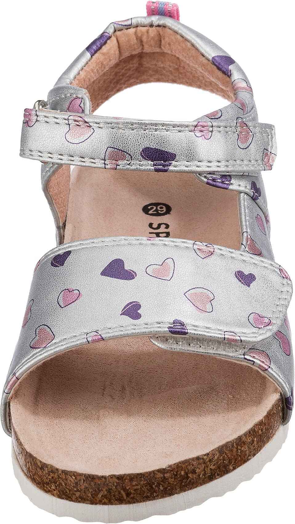 Sprox Polyurethane Velcro Strap Open Toe Sandal printed Hearts for - Safqqa Egypt
