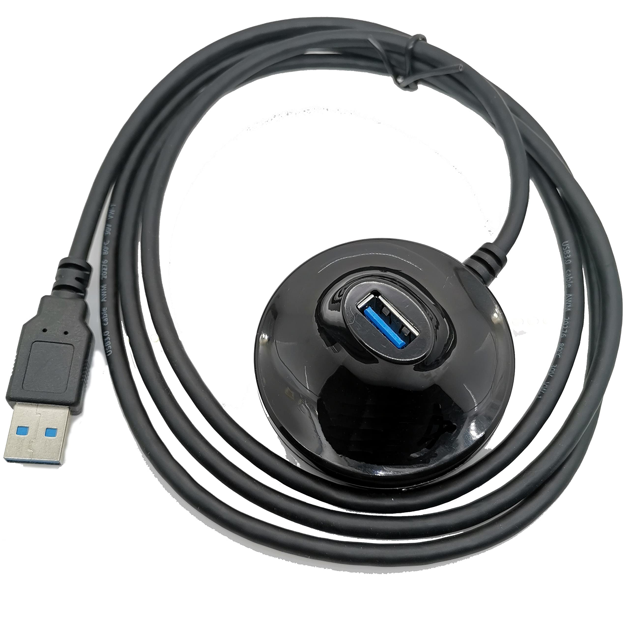 كينديكس KX 2607 محول تمديد واي فاي لاسلكي USB 3.0 عالي السرعة من ذكر إلى أنثى، قاعدة تثبيت واقفة، 1.5 متر - أسود