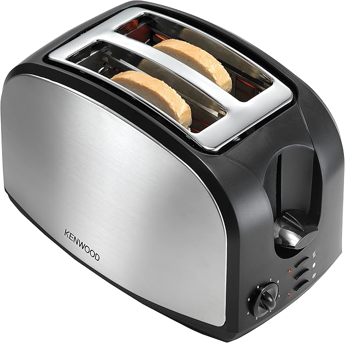 Kenwood 2 Slice Bread Toaster Black Silver TCM01.A0BK – Safqqa Egypt