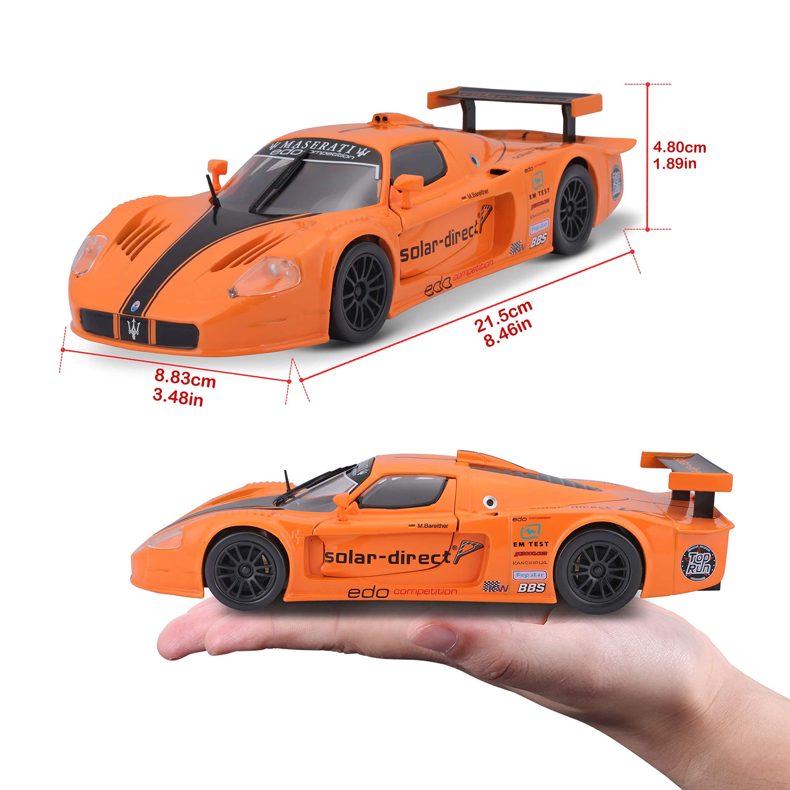 Tobar Maserati MC 12 Scale 1:24 Diecast Car - 3 Years & Above