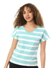 Dockland Stripped T-Shirt For Women,Classic striped design for a timeless look. - Safqqa
