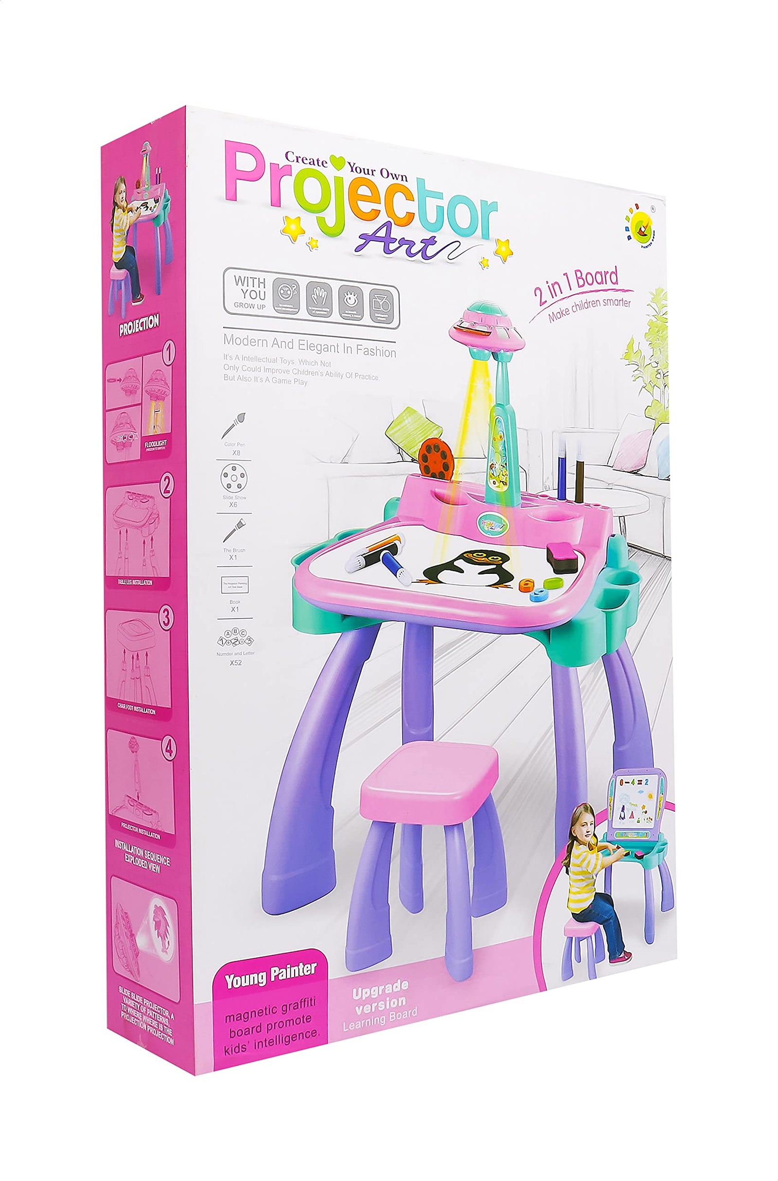 Creative Projector Art Drawing Table For Unisex