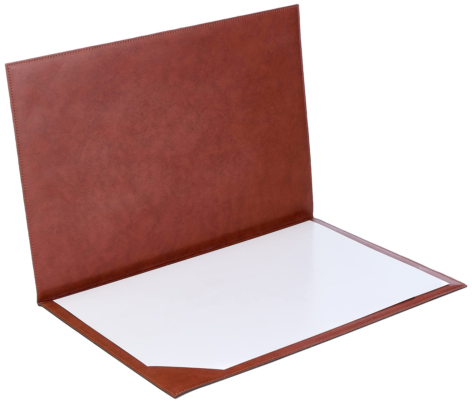 Orna desk set, leather, brown, 6 pcs,