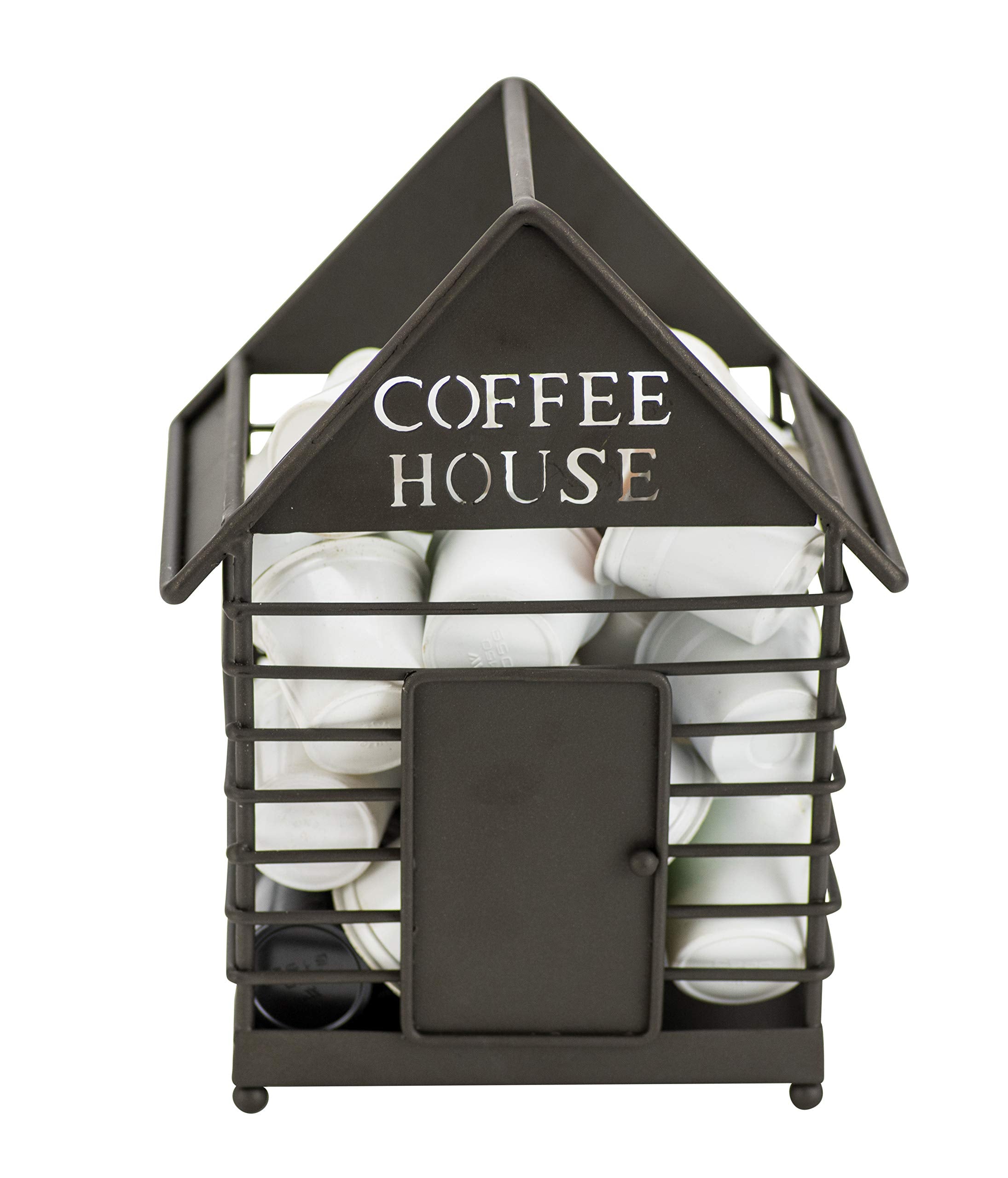 سلة معدنية على شكل قطة من بوسطن ويرهاوس، مصممة لتخزين أكواب القهوة وكبسولات القهوة بطريقة عملية وأنيقة. مصنوعة من معدن متين يوفر ثباتًا وقوة تحمل عالية