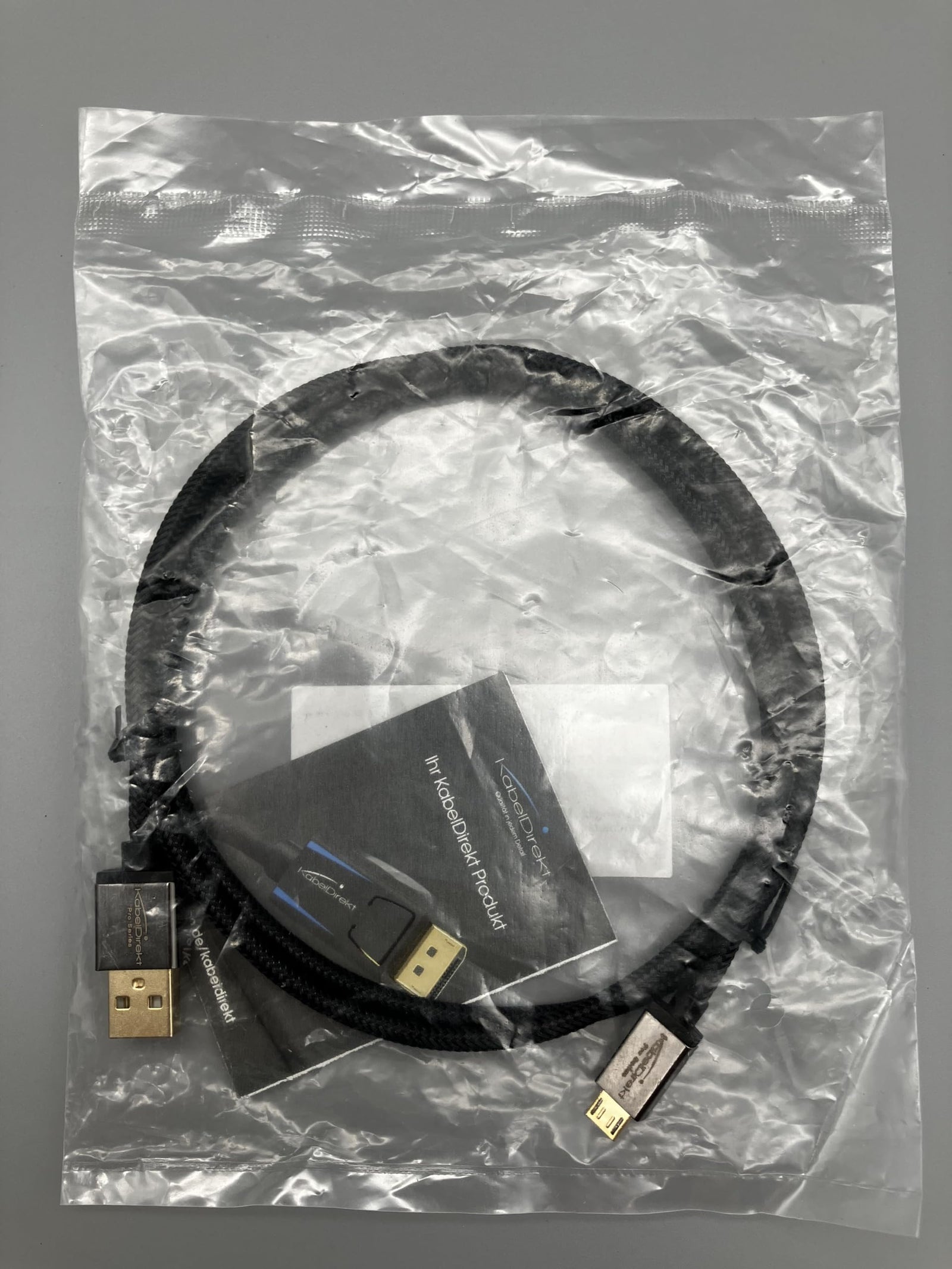 كابل KabelDirekt – 0.5 متر كابل Micro USB (كابل USB 2.0، نقل ومزامنة وشحن، نايلون) سلسلة PRO