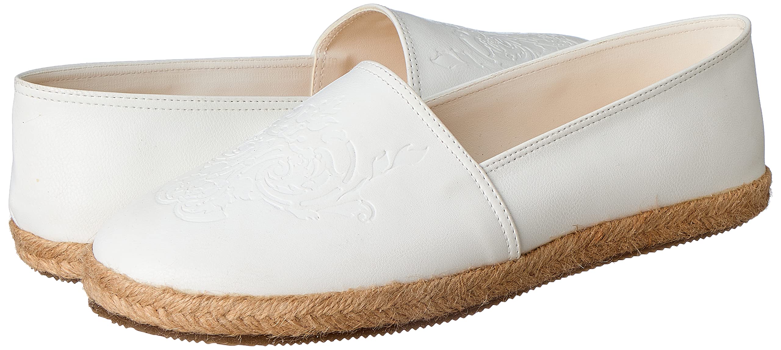 Deeda damask espadrille faux leather for women - Safqqa Egypt