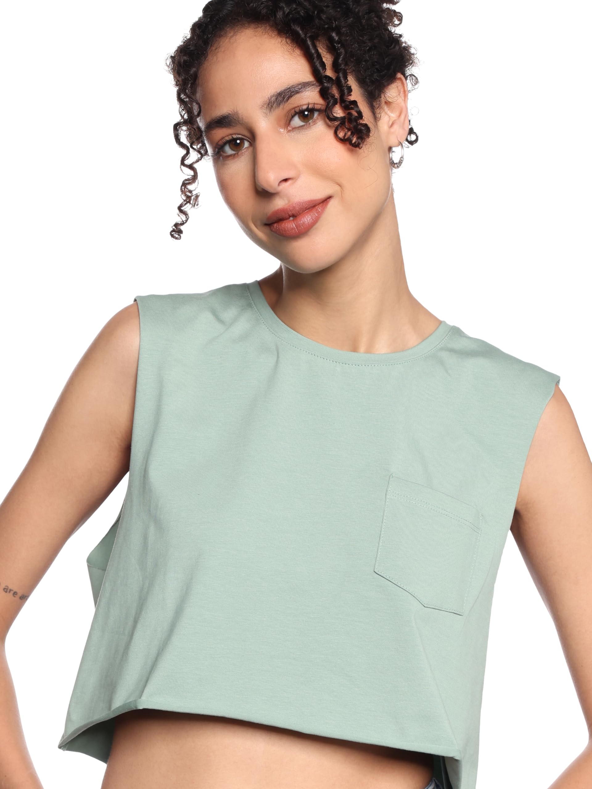 Cropped Muscle Tank