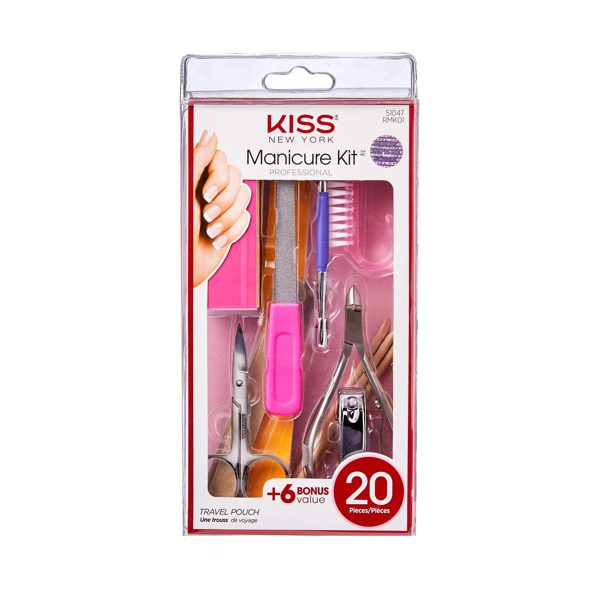 KISS PROF MANICURE KIT 14P RAK01