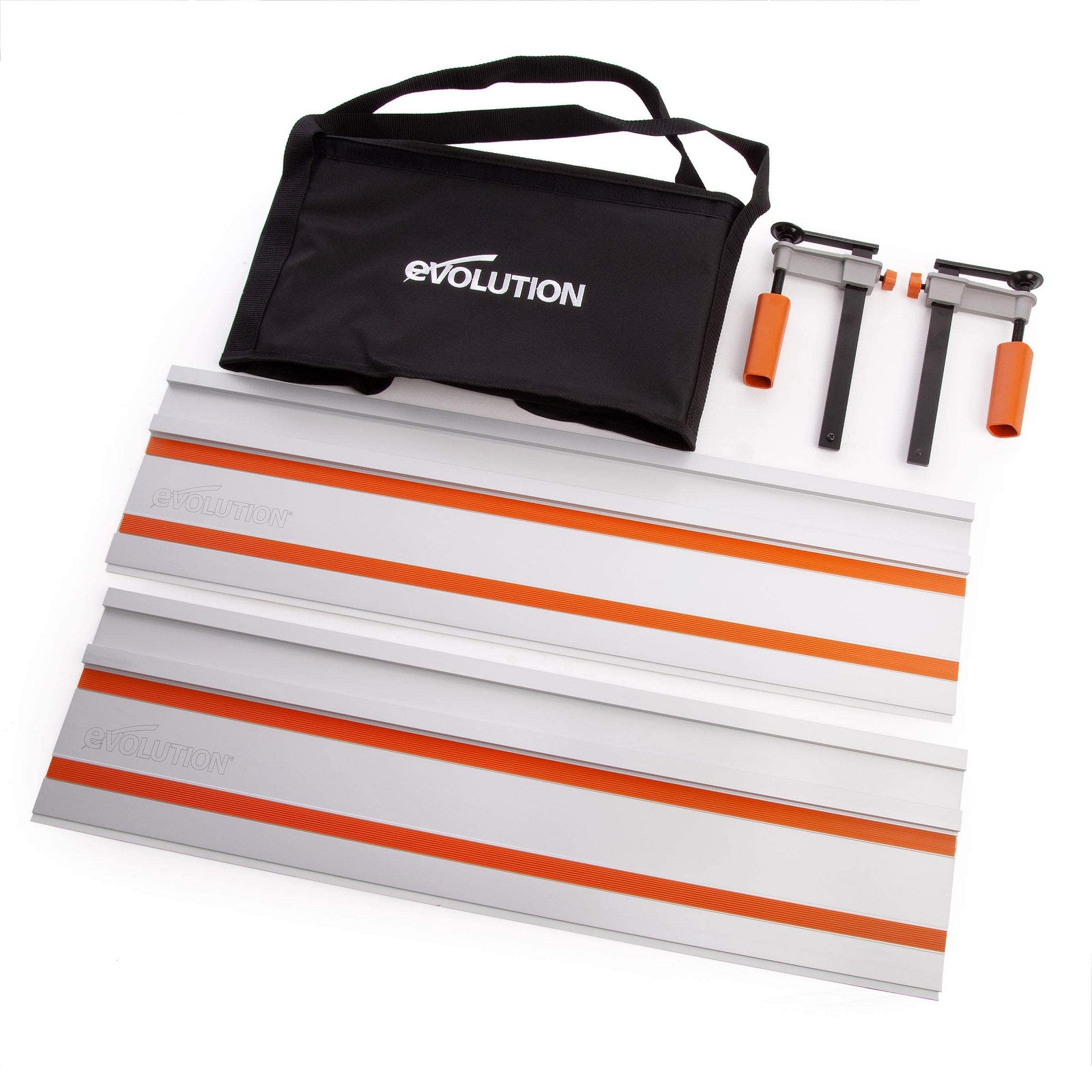 مسطرة التوجيه إيفوليوشن باور تولز ST1400 بطول 1400 مم هي أداة احترافية تساعد على تنفيذ قصات مستقيمة ودقيقة عند استخدامها مع المناشير الدائرية المتوافقة. يتكون المسار من قطعتين (٧٠٠ مم + ٧٠٠ مم)