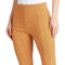 Splash Patterned High-Waist Slim-Fit Pants for Women - Yellow and Off White - Safqqa Egypt