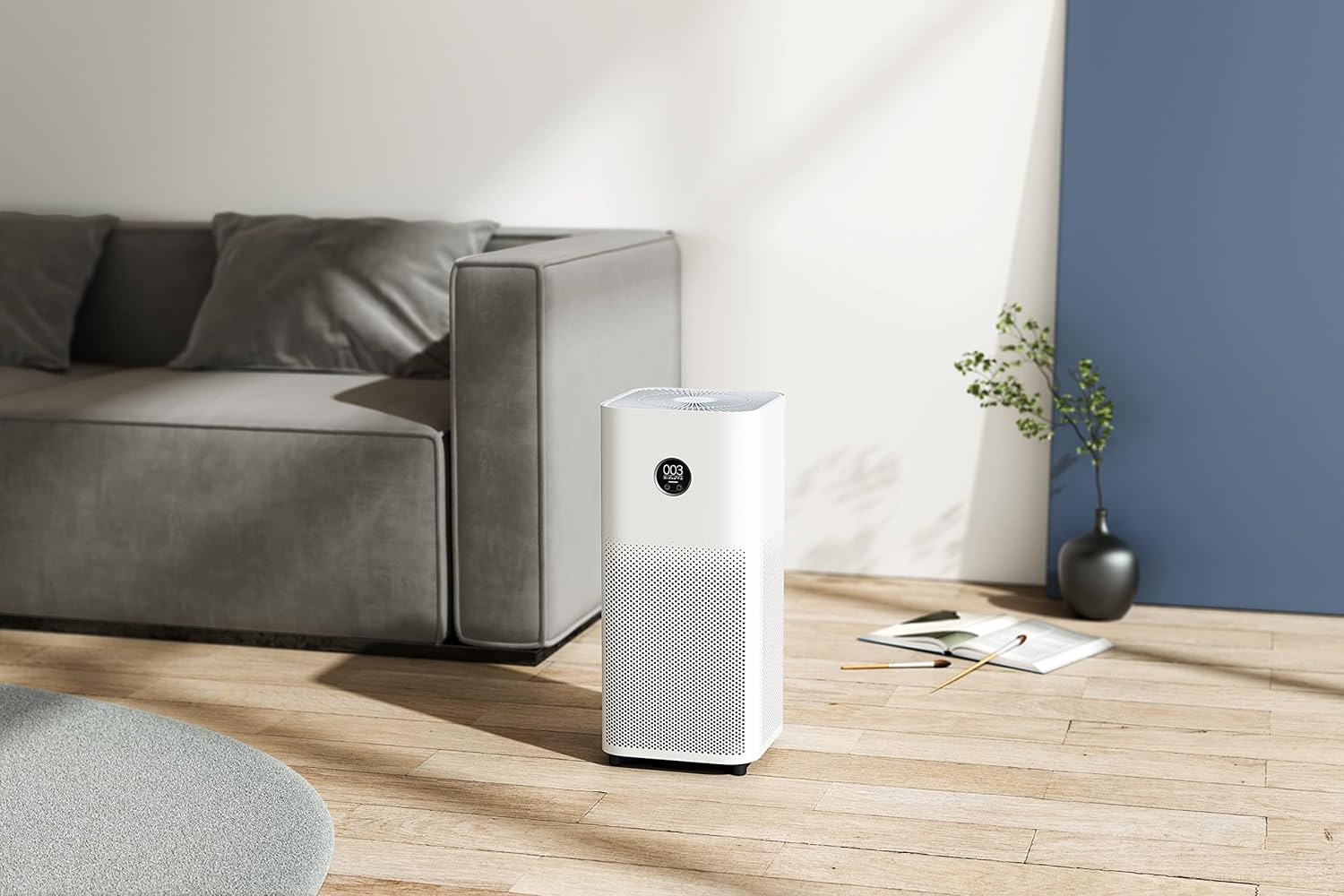 جهاز تنقية الهواء الذكي Xiaomi Smart Air Purifier 4 Compact (الإصدار الأوروبي) مع فلتر HEPA