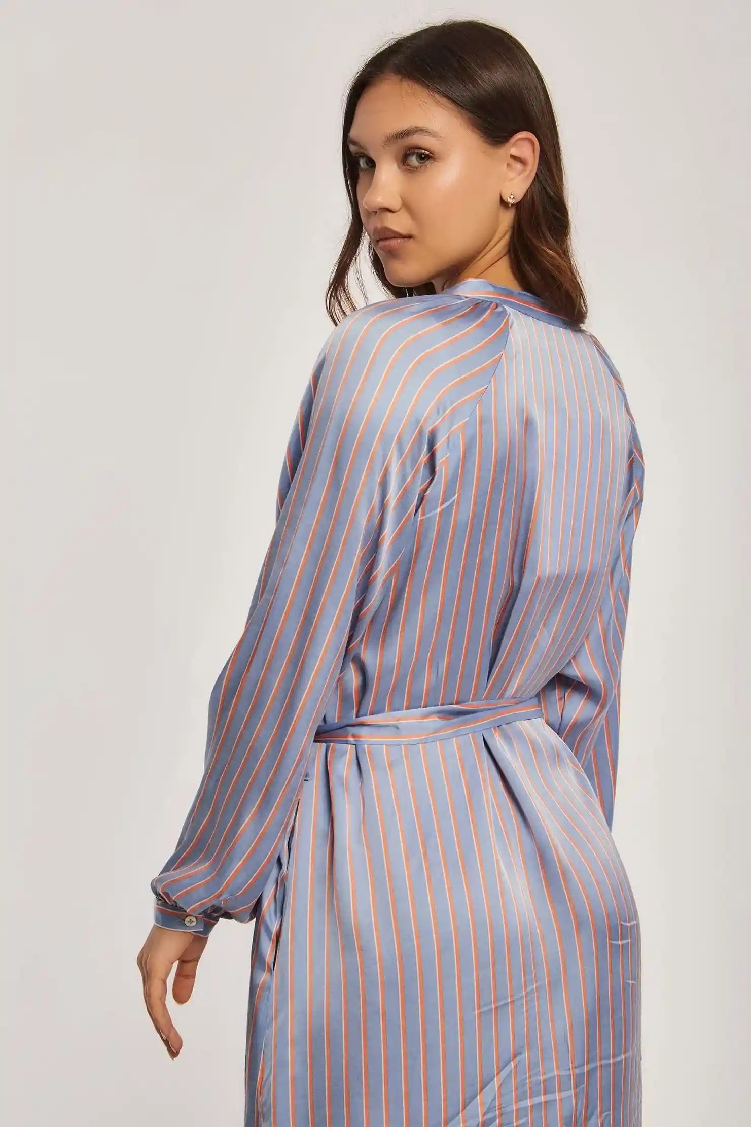 DALYDRESS womens Striped Shirt Dress 240-102-910-57 Dress - Safqqa Egypt