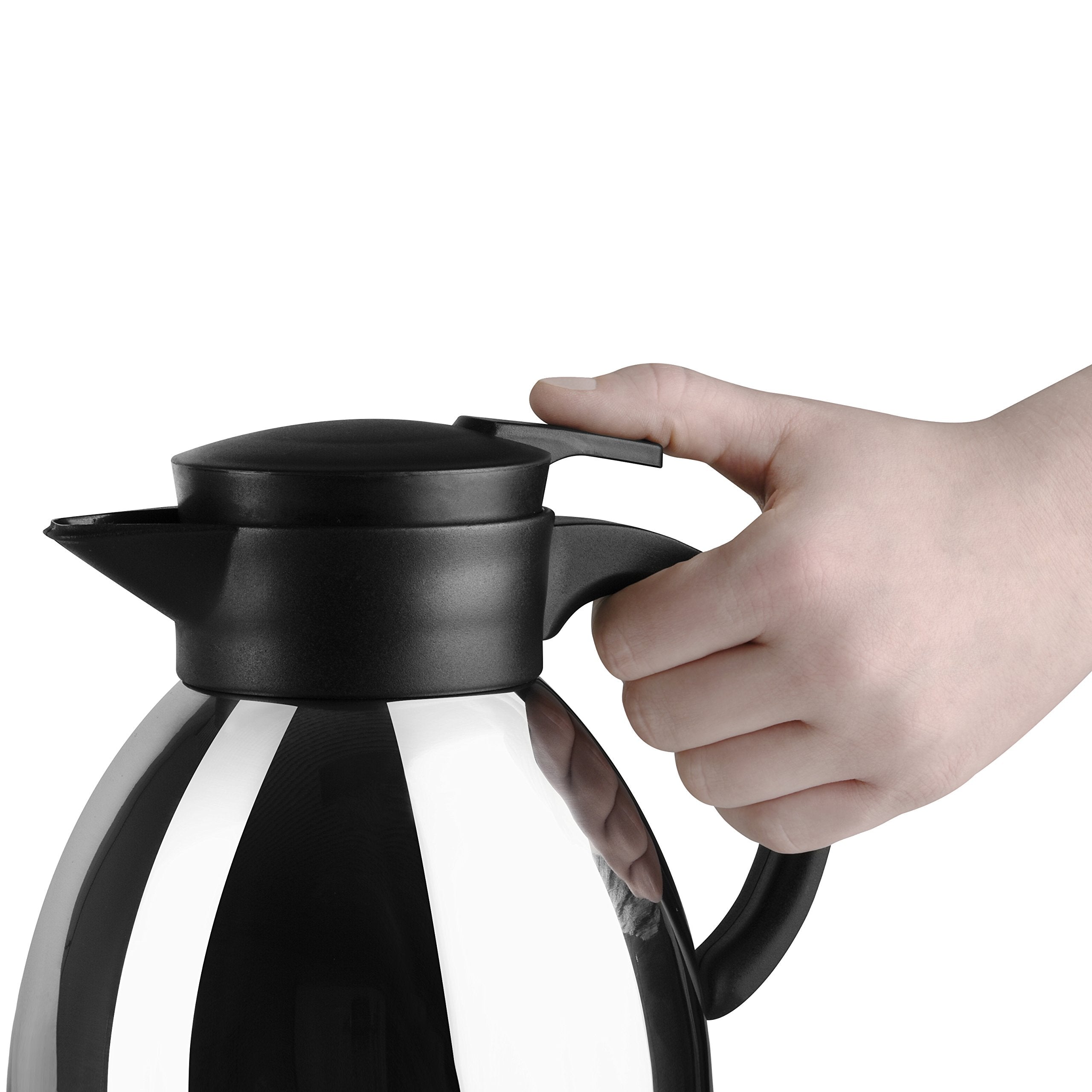 Emsa -Tip vacuum jug 1.3 litres, black