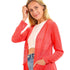 JAMILA Side Pockets Open Neckline Cardigan For Women,Versatile design suitable for casual, work, or semi-formal occasions.
