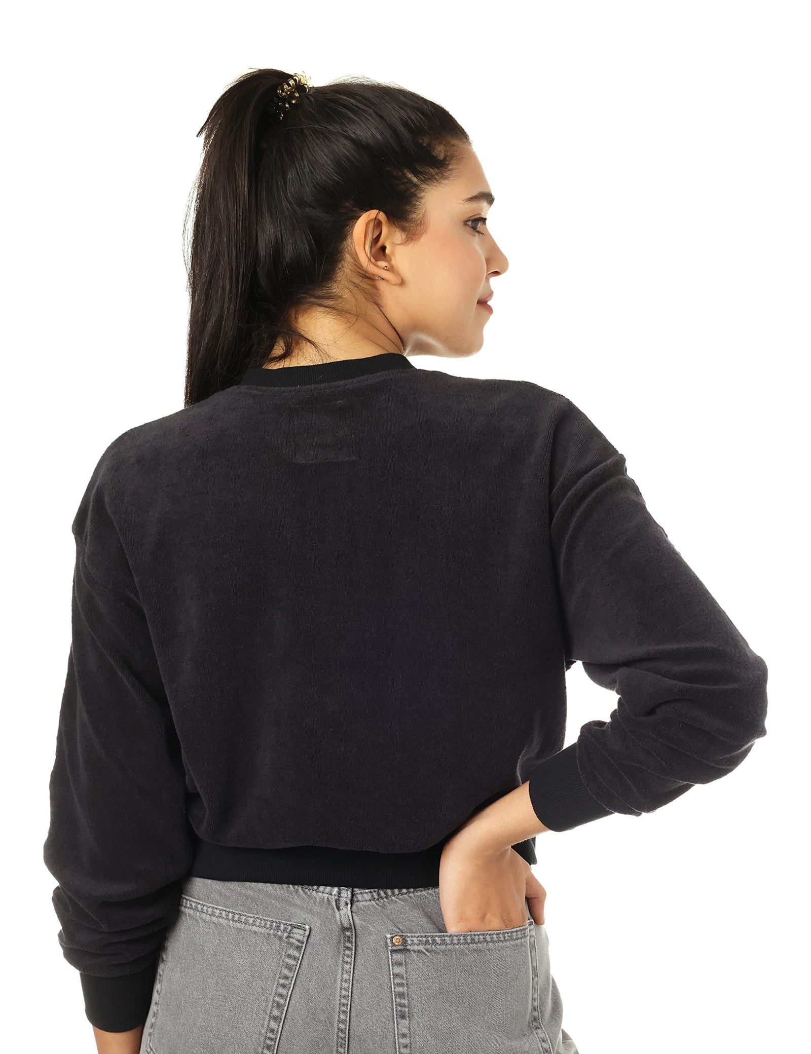 Lee Cooper Regular Sweatshirts With Half Zipper For Women,Durable Lee Cooper quality suitable for frequent use.