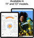 آيباد إير 13 بوصة- M2 سعة 256 جيجابايت أزرق من ماركة أبل-العلبه مفتوحه والجهاز active