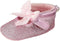 Mix & Max Girls' Glittery Shoes with Front Ribbon and Pull Tab