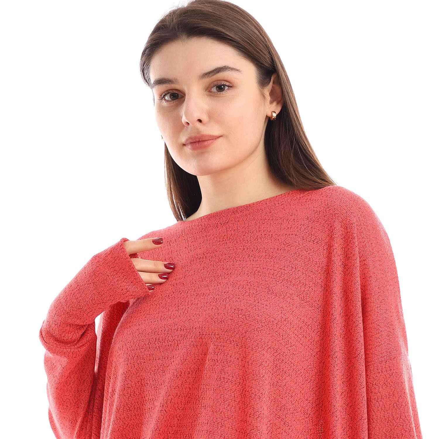 JAMILA High Low Boat Neck Top For Women,Durable stitching for long-lasting wear.