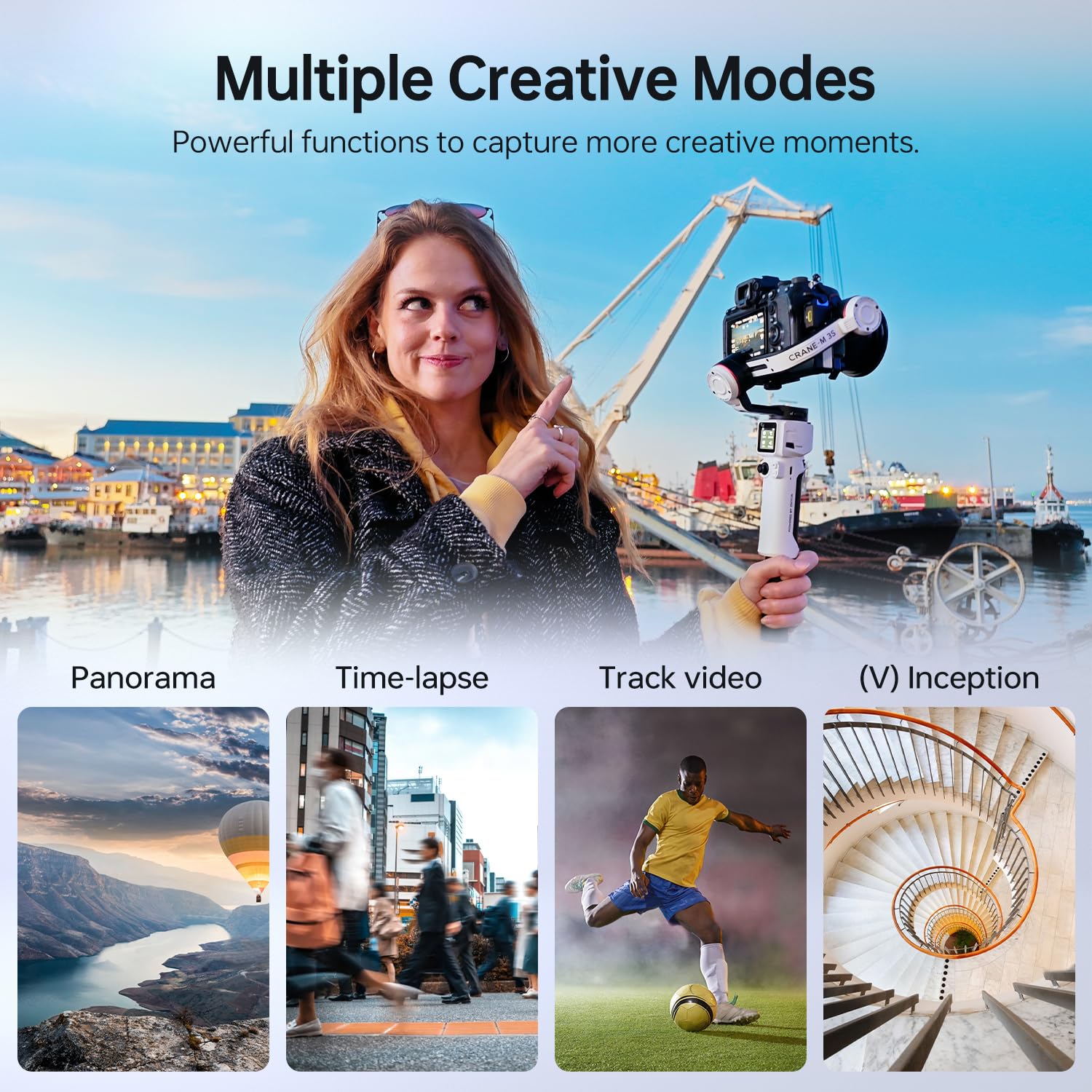 Zion 3-Axis Camera Stabilizer – Smooth & Professional Video Stabilization