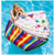Intex Cupcake-Style Pool Float, Inflatable Fun Water Lounger, Durable & Comfortable Design