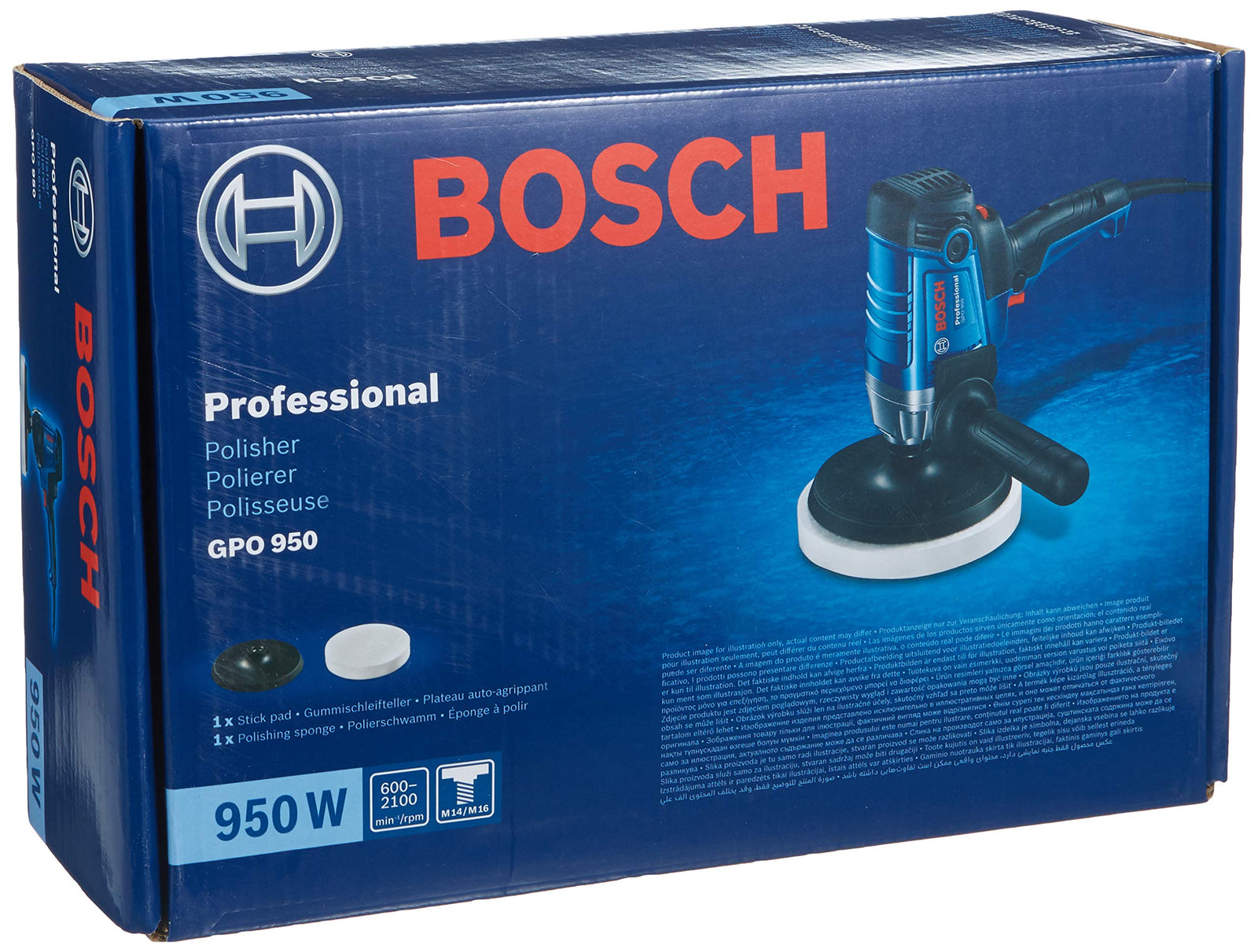 آلة تلميع عمودية من Bosch Professional بقوة 950 وات هي أداة قوية وموثوقة