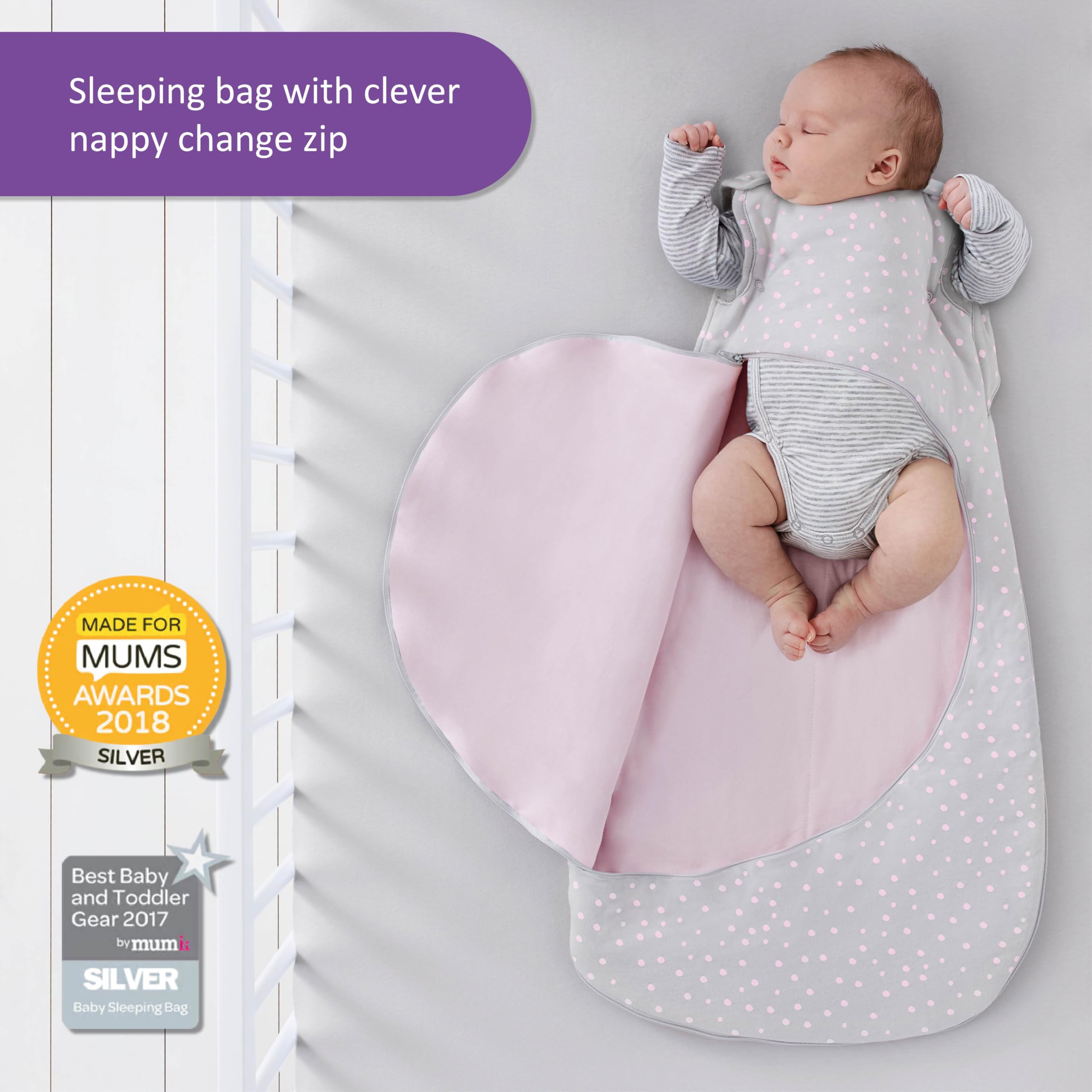 Snüz SnuzPouch Infant Sleeping Bag – Clever Nappy Change Zip – Safqqa Egypt