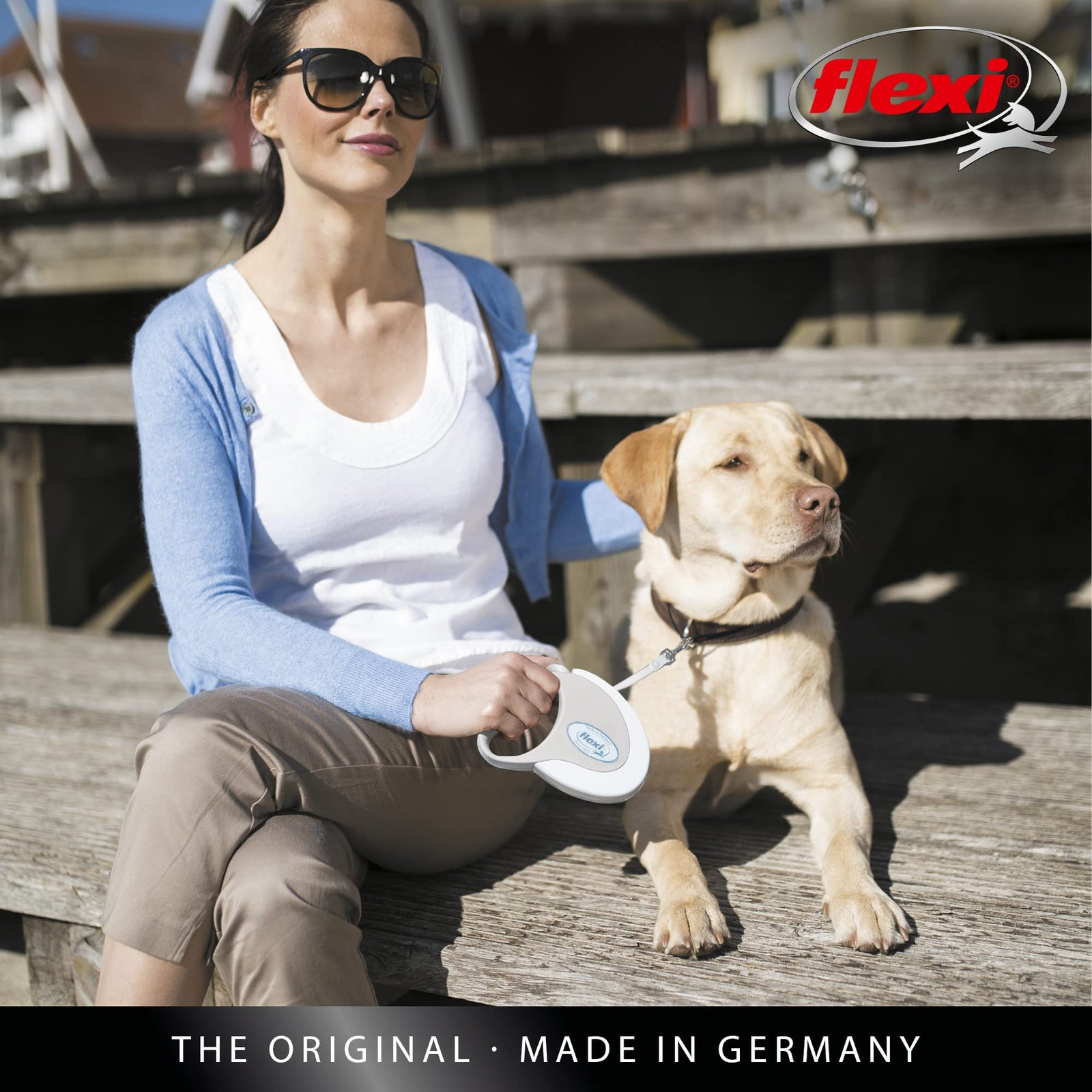 شريط فليكسي ستايل بطول ٥ أمتار باللون الأبيض هو أداة عملية وآمنة للكلاب. مثالي لتثبيت،