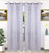Kuber Industries Cotton 2 Pieces 7 Feet Eyelet Door Curtain