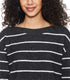 Matalan Women’s Striped Long Sleeve Boat Neck Pullover