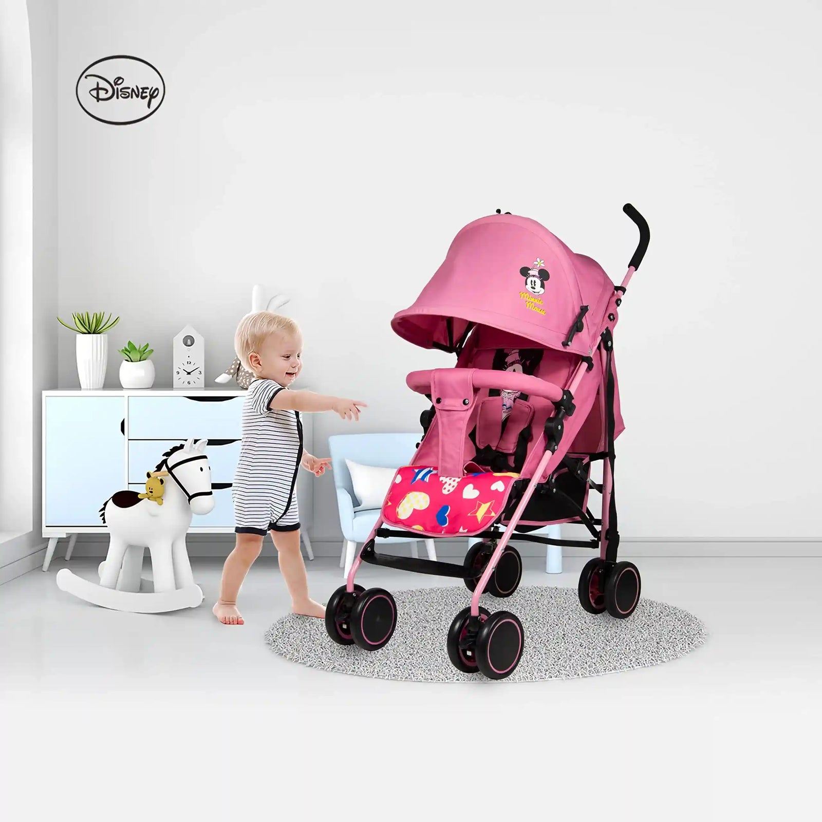 Disney Minnie Mouse Lightweight Adventure Stroller – 0-36 Months (Damage box)