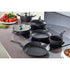 Moneta Nova, Protection Base, Skillet plus Lid 28cm, Aluminium, black