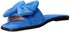 Grinta Faux-Suede Ribbon-Detail Flat Slide Slippers for Women