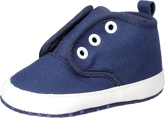 Mix & Max Boys’ Solid High-Top Slip-On Shoes with Pull-Tab