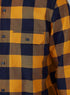 Slim Fit Chequered Shirt with Spread Collar and Long Sleeves