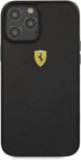 CG MOBILE Ferrari HC PU Carbon Effect Case With Italian Flag Line Compatible with iPhone 14 Pro - Safqqa Egypt