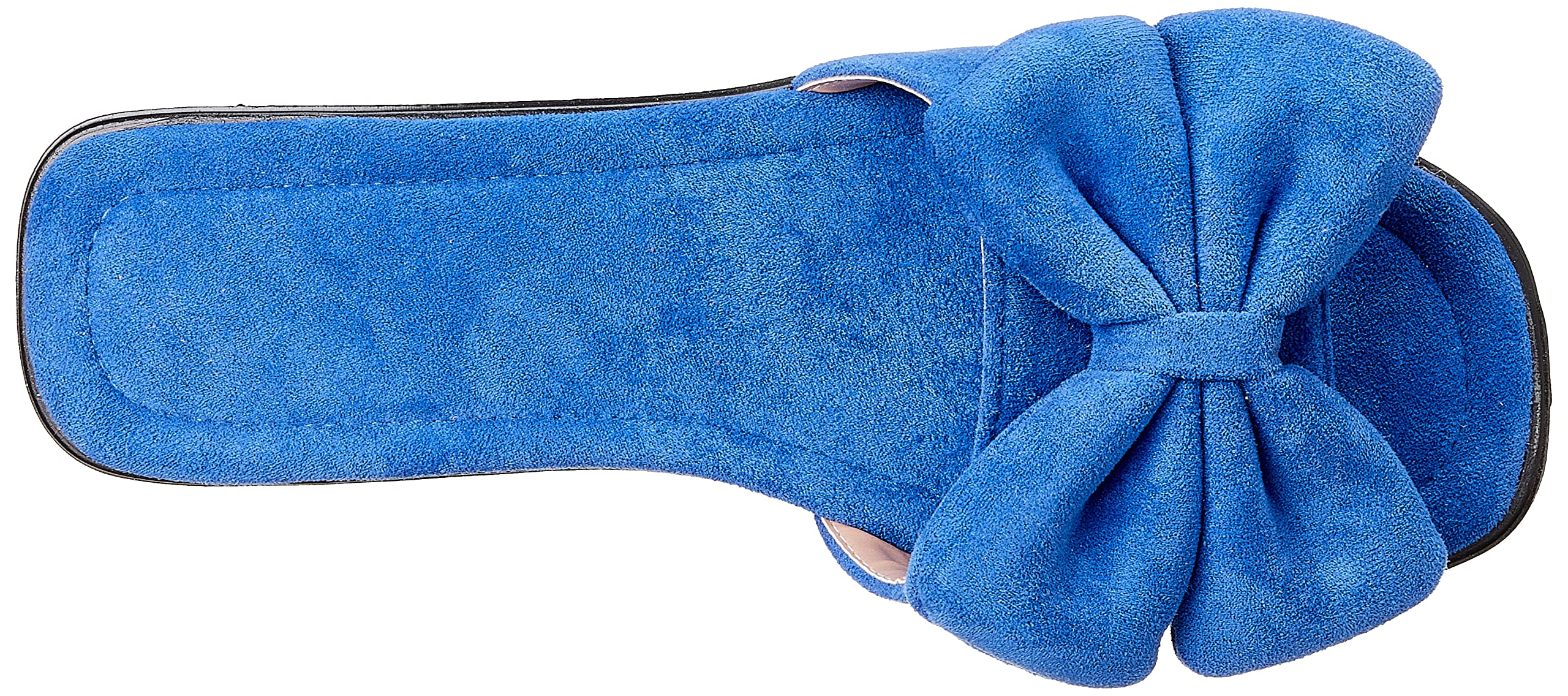 Grinta Faux-Suede Ribbon-Detail Flat Slide Slippers for Women