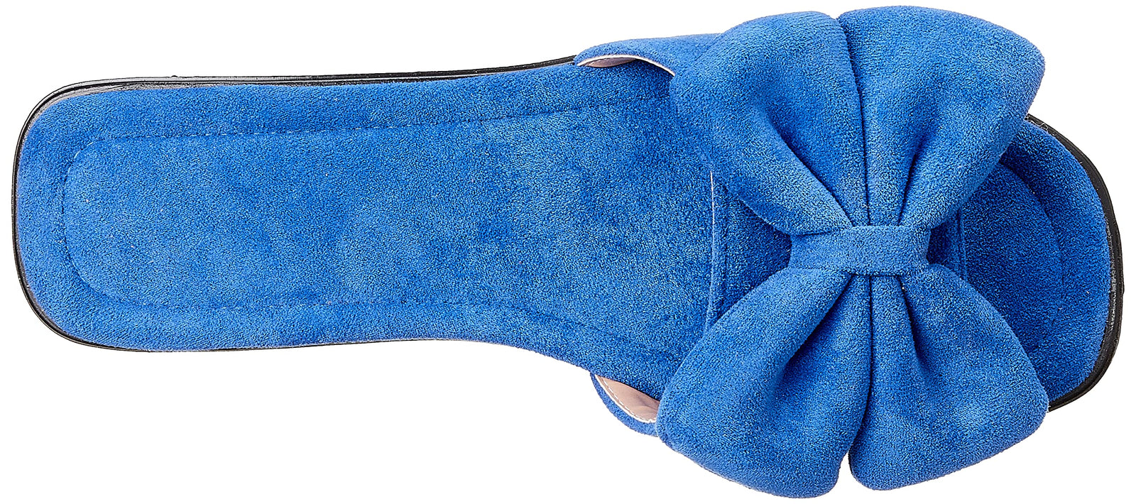 Grinta Faux-Suede Ribbon-Detail Flat Slide Slippers for Women