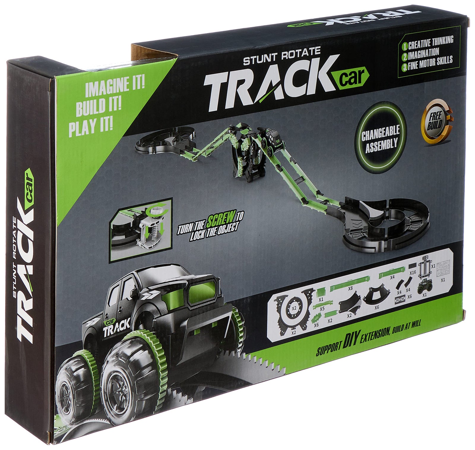 BD Electric Stunt Rolling Rail Car track light medium